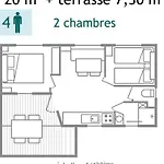 Mobil-home 4 Pers Avec Terrasse A - Api-1-52-574 *